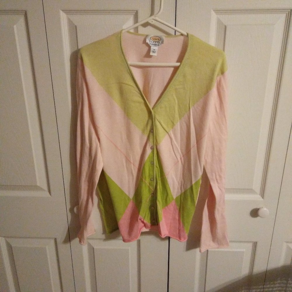 Talbot's Woman Cashmere Blend Cardigan Sweater   1X
